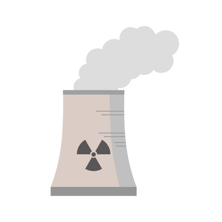 Nuclear power generation heat dissipation tower 1のイラスト素材