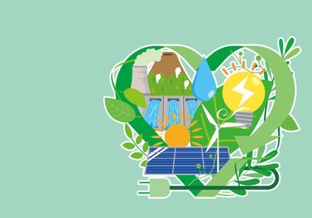 Image of clean energyのイラスト素材