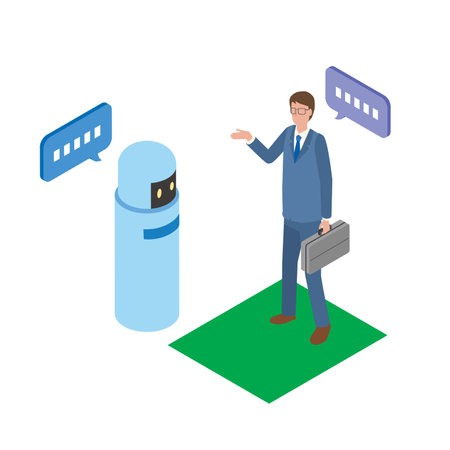 AI robot for receptionのイラスト素材