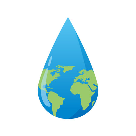 Image illustration of water conservation that values the global environmentのイラスト素材