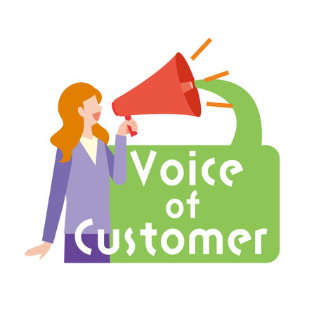 Customer voice illustrationのイラスト素材