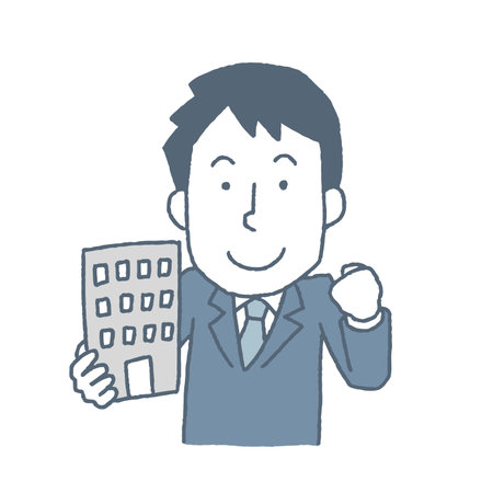 Young male business ownerのイラスト素材