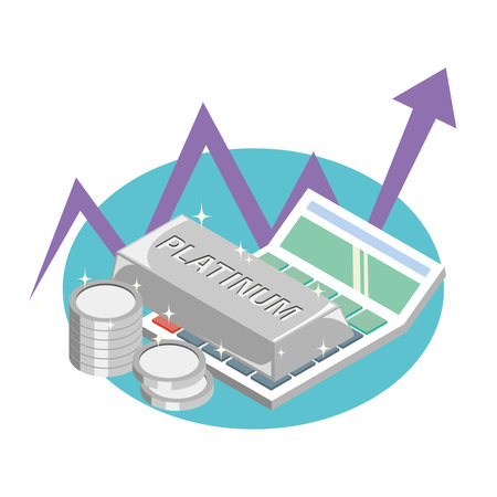 Platinum Price Marketのイラスト素材