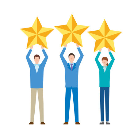 Customer satisfaction image illustrationのイラスト素材