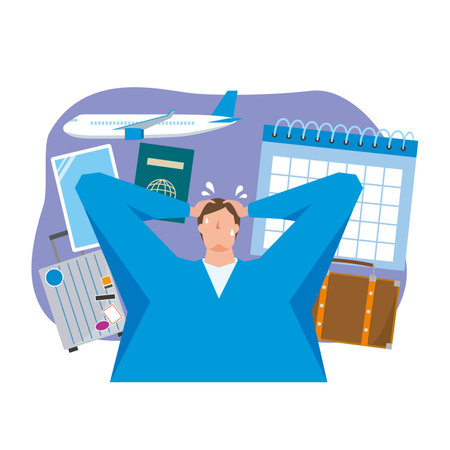 Travel troublesのイラスト素材