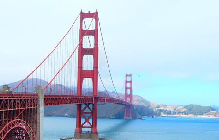 Golden Gate Bridge in San Francisco, Californiaの写真素材