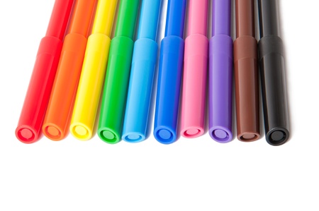 Multicolored Felt-Tip Pensの写真素材