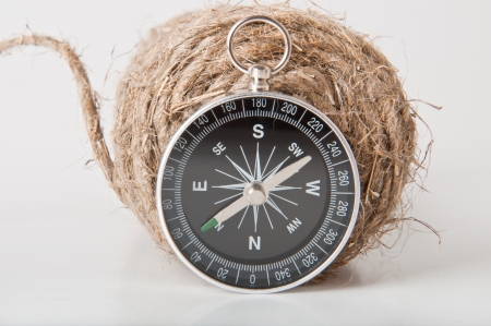 compass and ropeの写真素材