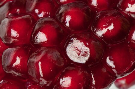 ripe pomegranateの写真素材