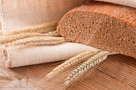 bread and ears of cornの写真素材