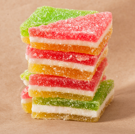 candied fruit jellyの写真素材