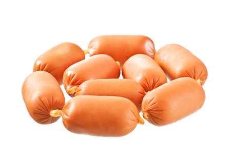 Sausage isolated on white backgroundの写真素材