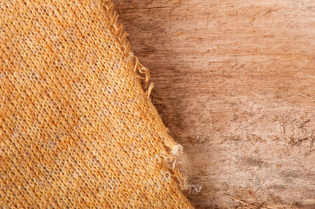 old cloth and wooden backgroundの写真素材
