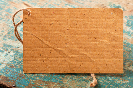 price tag label on wooden backgroundの写真素材