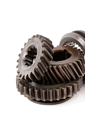 old metal parts gearの写真素材