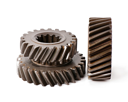 old metal parts gearの写真素材