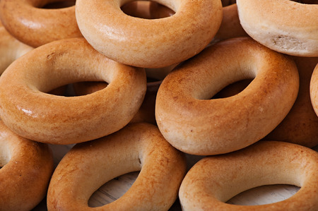 Tasty baked cookies on old wooden background.の写真素材