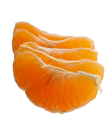 Tangerine isolated on white background, fruits.の写真素材