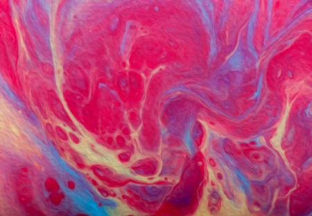 Abstract background, texture, made by pouring acrylic paint.の写真素材