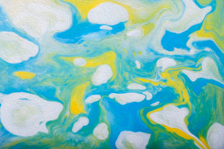 Abstract illustration, painted by the acrylic fill method.