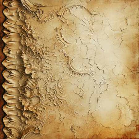 Grunge paper background with abstract pattern. Old paper texture.Image generated by AI.の素材