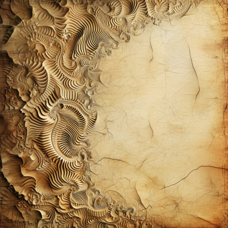 Grunge paper background with abstract pattern. Old paper texture.Image generated by AI.の素材