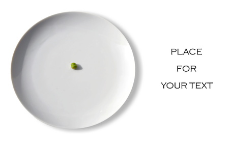 close up of plate of peas on a plateの写真素材