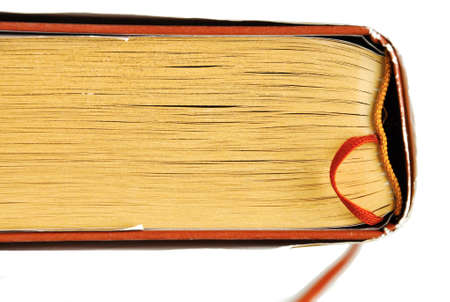 close up of old book, isolated backgroundの写真素材