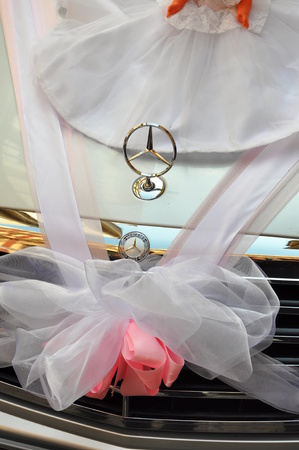 close up of wedding carの写真素材