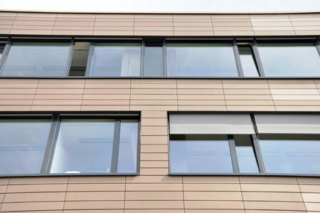 nice modern architecture in geometric style