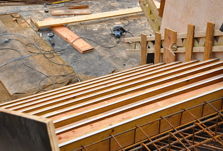 close up of process build a building