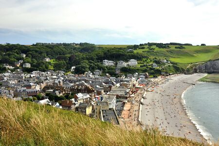 ETRETAT, FRANCE., JUNE 05, 2009: nice etretat beach in Franceのeditorial素材