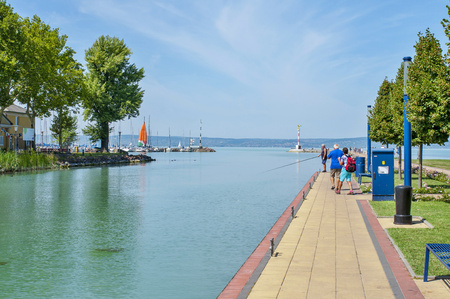 Luxury Yachts in harbor. Boats anchoring in portのeditorial素材