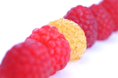 fresh and tasty rspberry close up