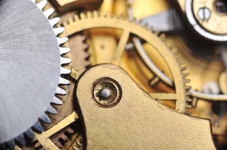 watch gears very close up