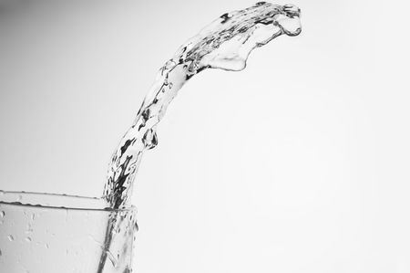 water splashing very close upの写真素材