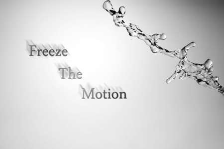 beautiful  water splash freeze motionの写真素材
