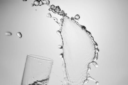 water splashing very close upの写真素材