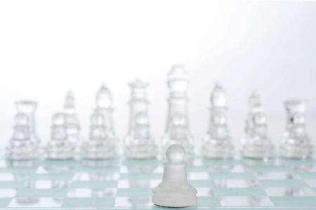 Game in chess,  first course of pawnの写真素材