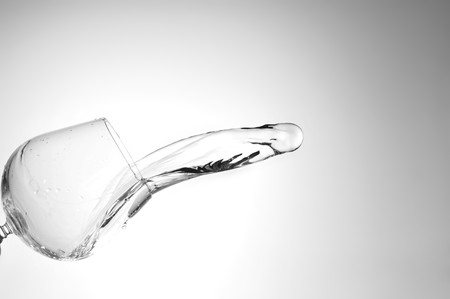  pure water splashing  into glassの写真素材