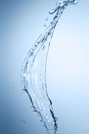 Water splash and bubbles. falling waterの写真素材