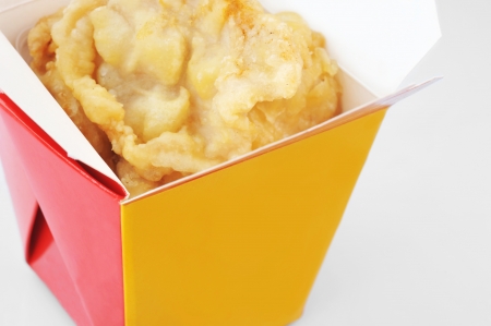  Chinese  container for fast food with fried meat