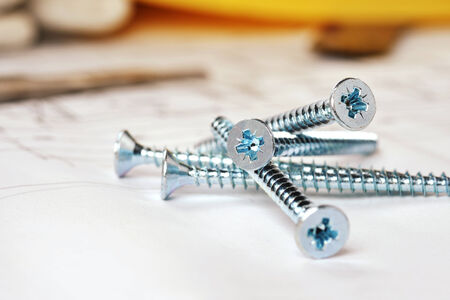 steel screws on design and project drawings