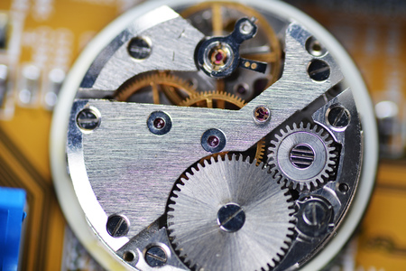 mechanism of old pocket  watch