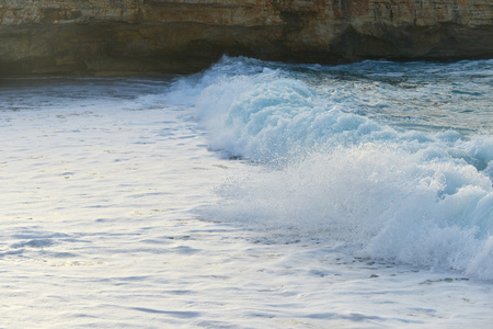 beach on sea shore. sea wave, sandの写真素材