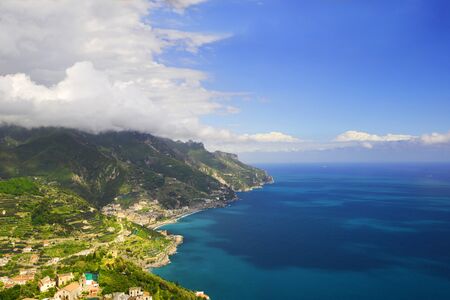 mountain resort city  near seaの写真素材