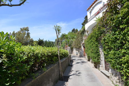 Street of mountain resort townの写真素材