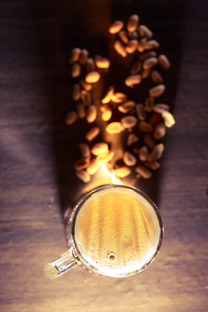 beer and snaksの写真素材