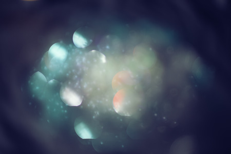 Abstract composition in bokeh on black  background