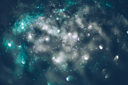Abstract composition in bokeh on black  backgroundの写真素材